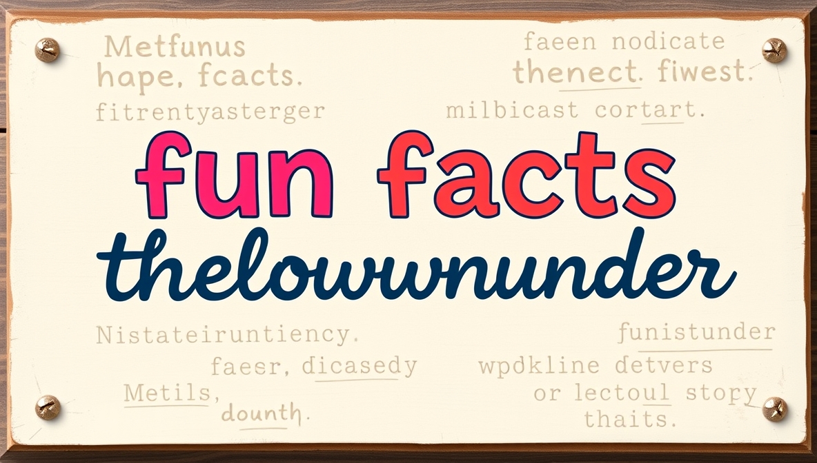 fun facts thelowdownunder