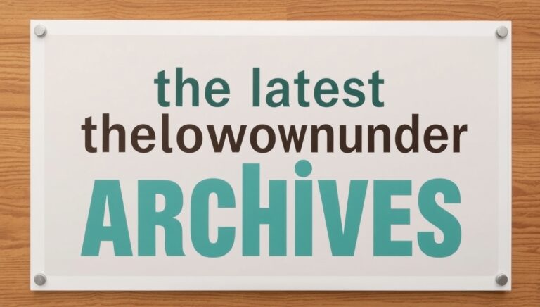 latest thelowdownunder archives